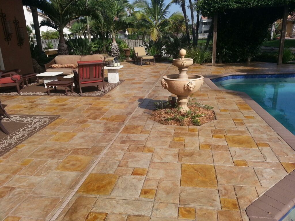 Stamped Concrete for Outdoor Patio Design in Pembroke Pines, FL