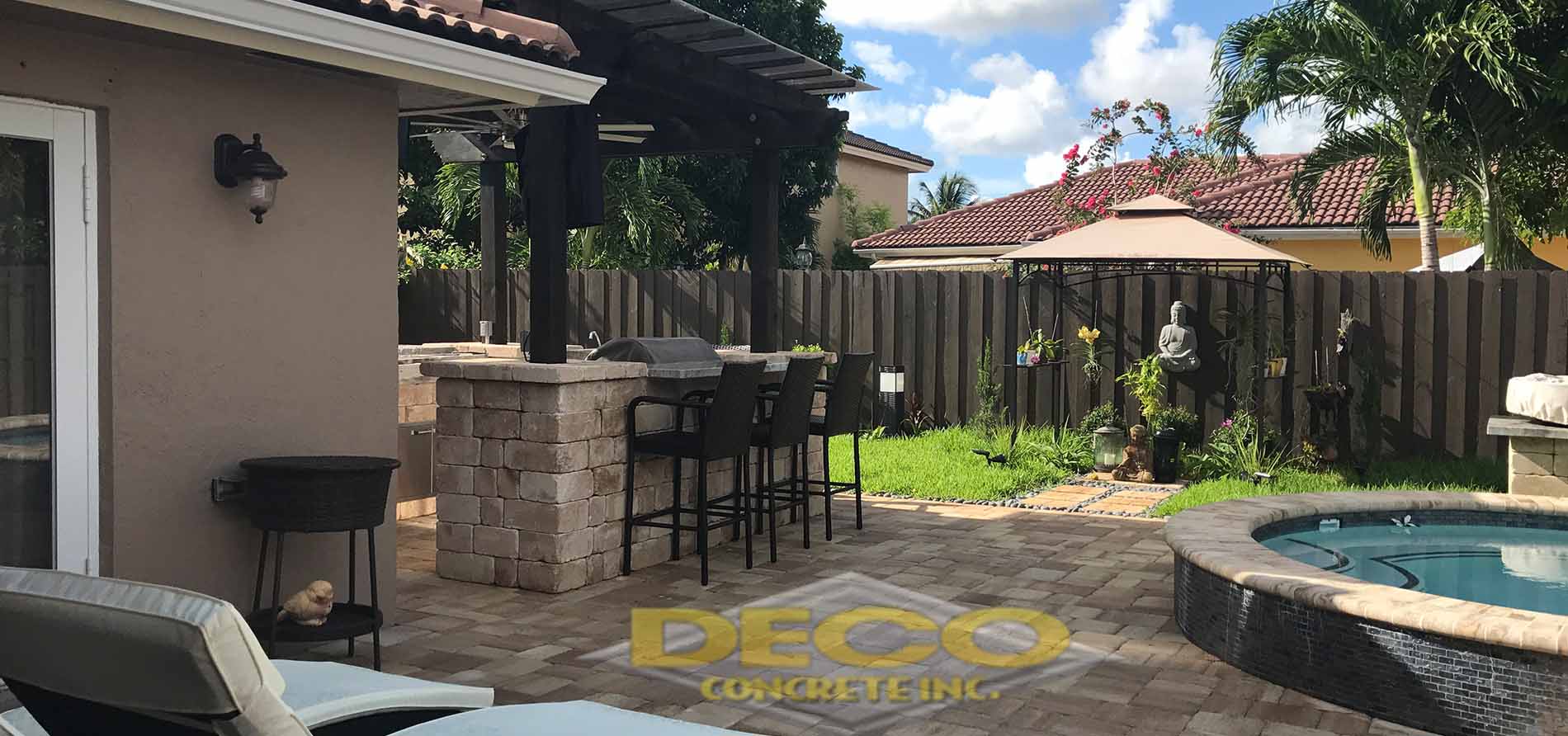 Brick Pavers Near Outdoor Living Spaces in Parkland, FL