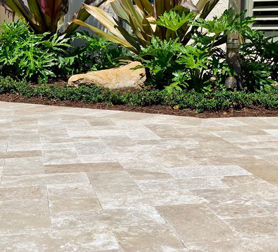 Brick Pavers Near Landscaping in Miami, FL